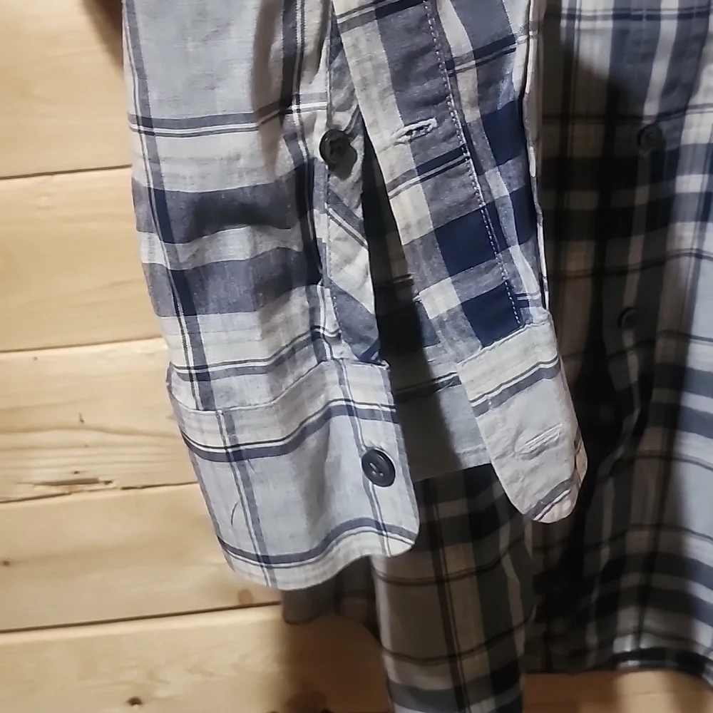 J.Crew Plaid Long Sleeved Button Down Shirt Size XLT 100% Cotton